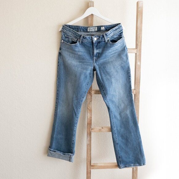 LUCKY BRAND LOLITA JEANS SZ 10/30 MEDIUM BLUE DENIM WASH MID RISE BOOTCUT - Picture 3 of 10